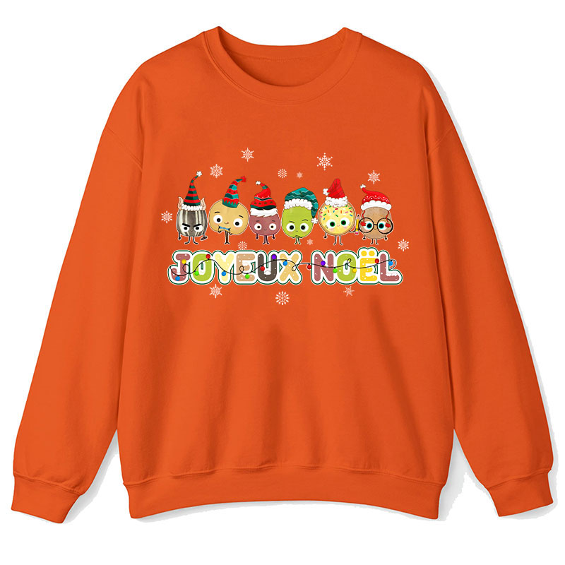 Joyeux Noël Cute Teacher Sweatshirt