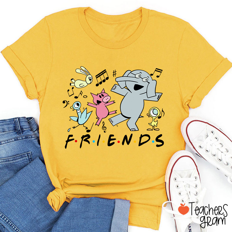 Happy Friends Teacher T-Shirt