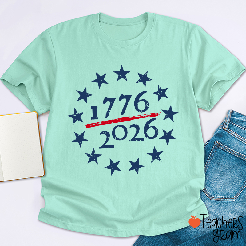 USA 250th Anniversary Teacher T-Shirt