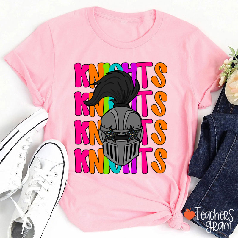 Personalized Mascot Star Glasses Teacher T-Shirt