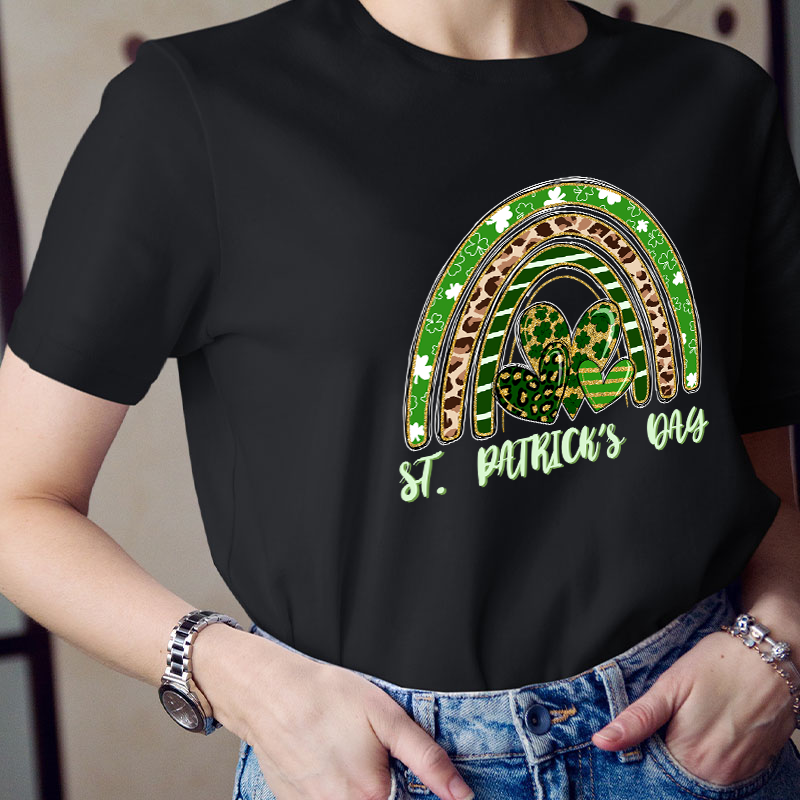 St Patrick's Day Rainbow Teacher T-Shirt