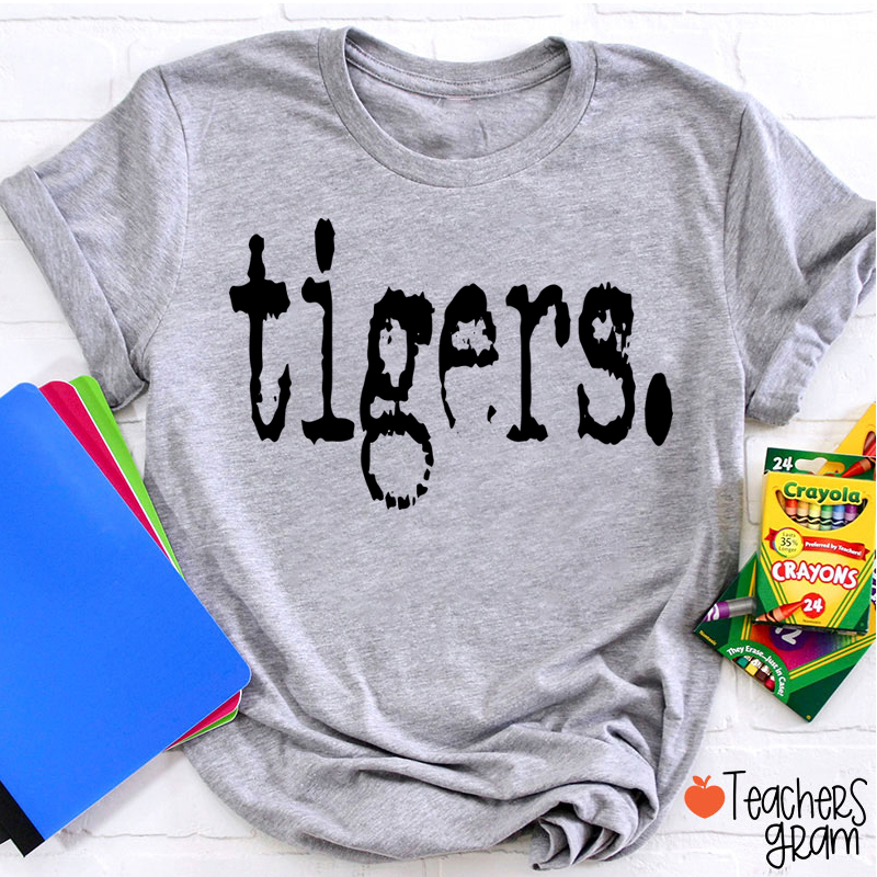 Personalized Mascot Printer Fonts Game Day Teacher T-Shirt