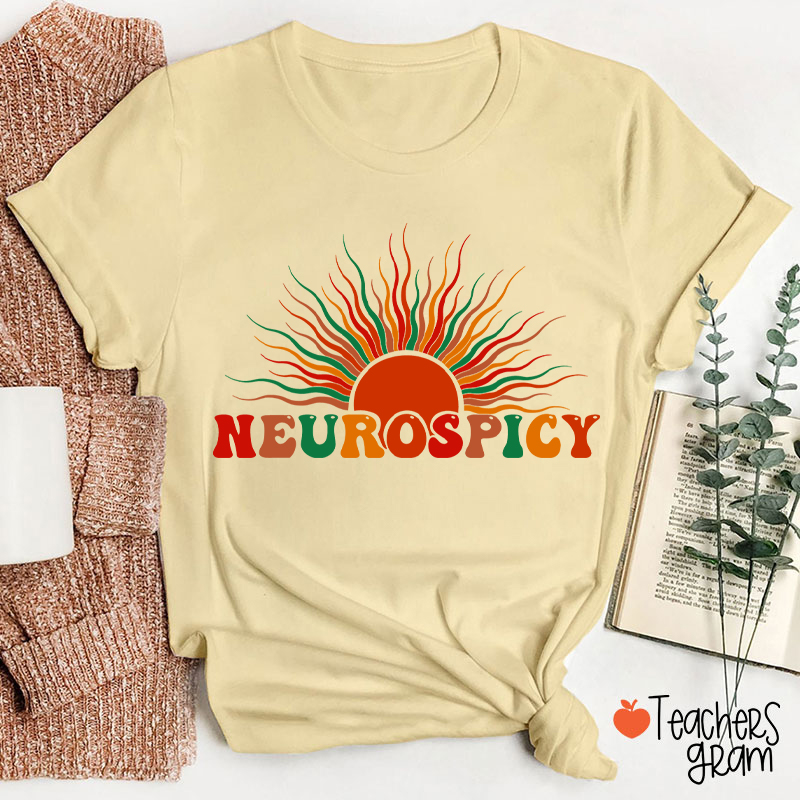 Neurospicy Autism Awareness Teacher T-Shirt