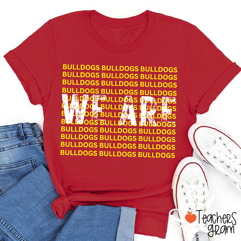 Personalized Mascot We Are School Spirit Teacher T-Shirt