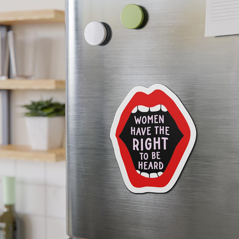 Women Have The Right To Be Heard Teacher Stickers