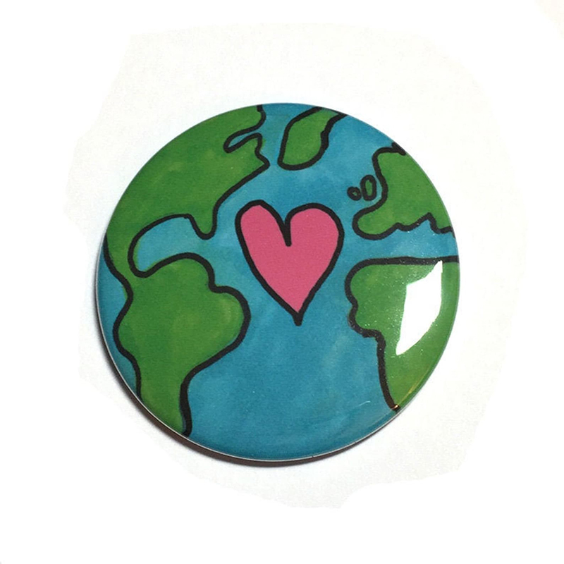 Love Mother Earth Teacher Pinback Button
