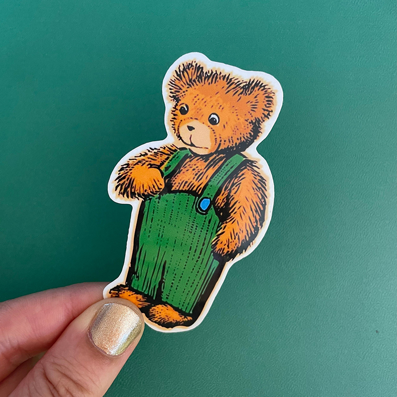 Corduroy Bear Teacher Stickers