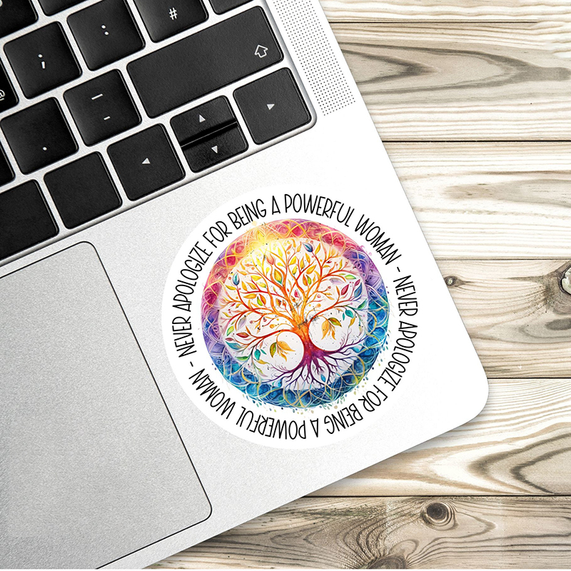 Never Apologize For Being A Powerful Woman Teacher Stickers