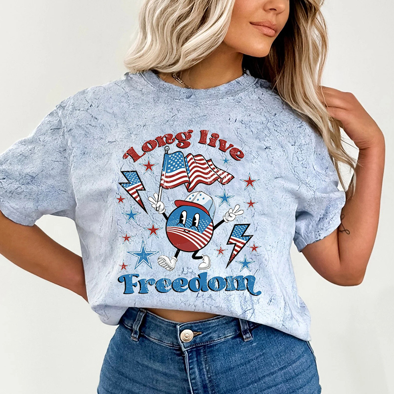 Long Live Freedom Teacher Printed Super Soft T-Shirt