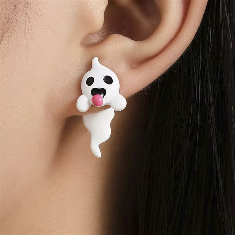 Ghost Luminous Teacher Metal Earrings