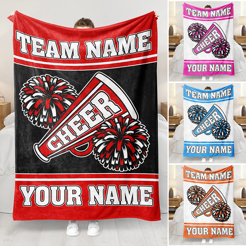 Personalized Team Name Cheer Teacher Blanket