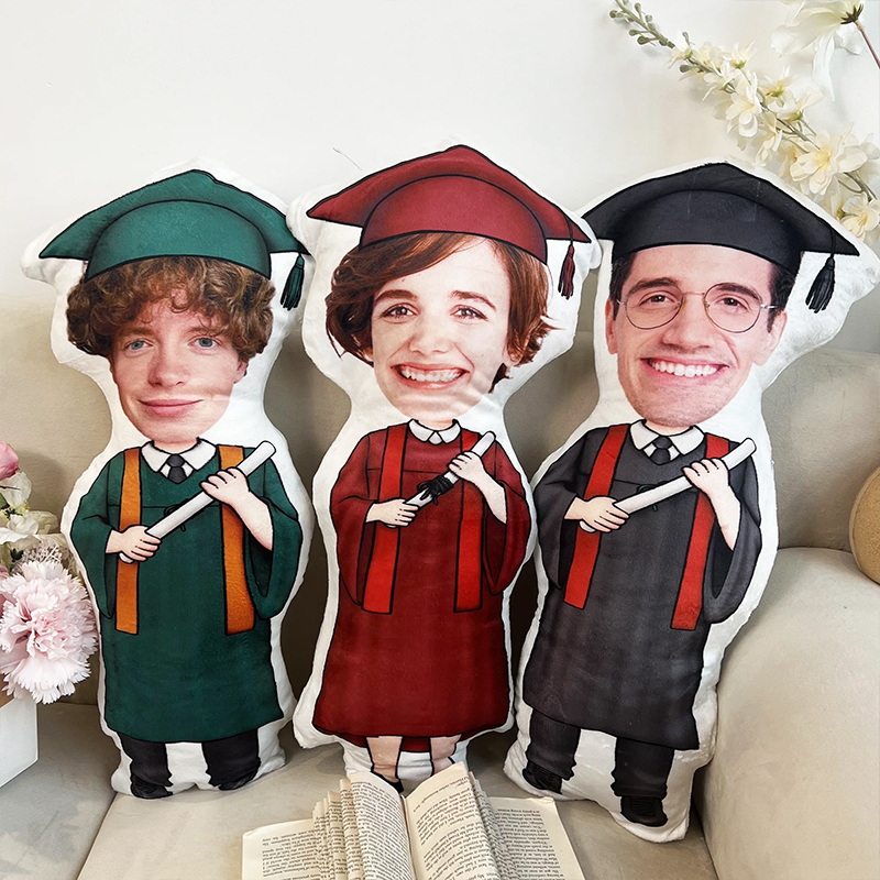 Personalized Interesting Face Graduation Teacher Cushion