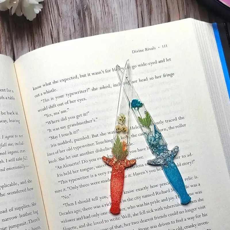 Flower Dagger Teacher Bookmark
