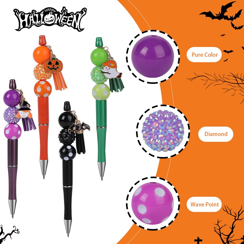 Halloween Rhinestone Beads Teacher Pens