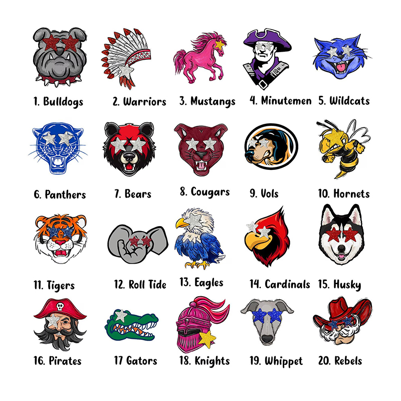 Personalized Mascot Flowers School Spirit Teacher T-Shirt