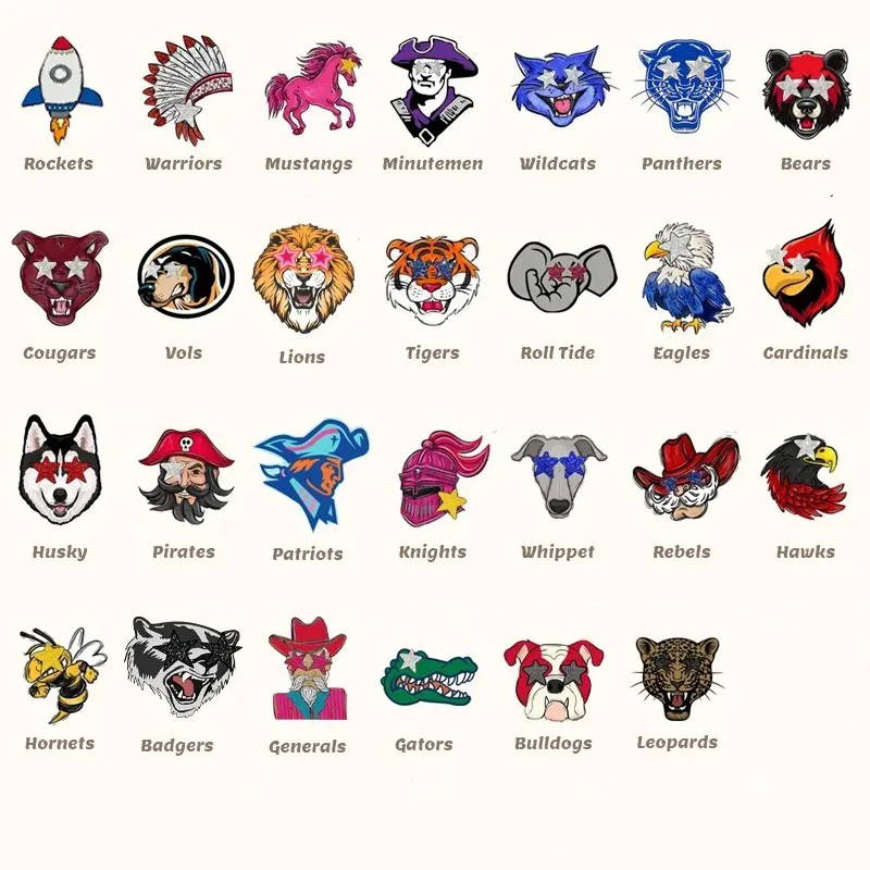 Personalized Mascot Starry Eyes School Spirit Teacher T-Shirt