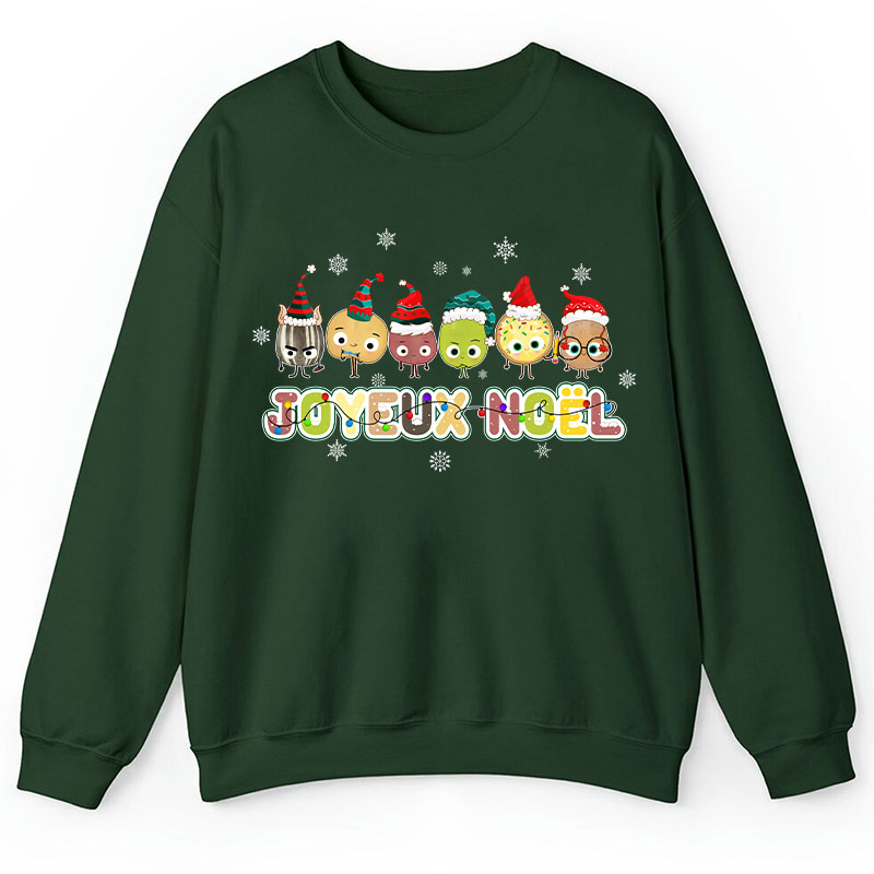 Joyeux Noël Cute Teacher Sweatshirt