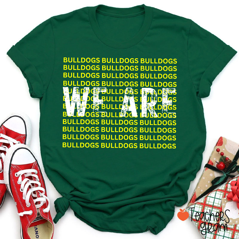 Personalized Mascot We Are School Spirit Teacher T-Shirt