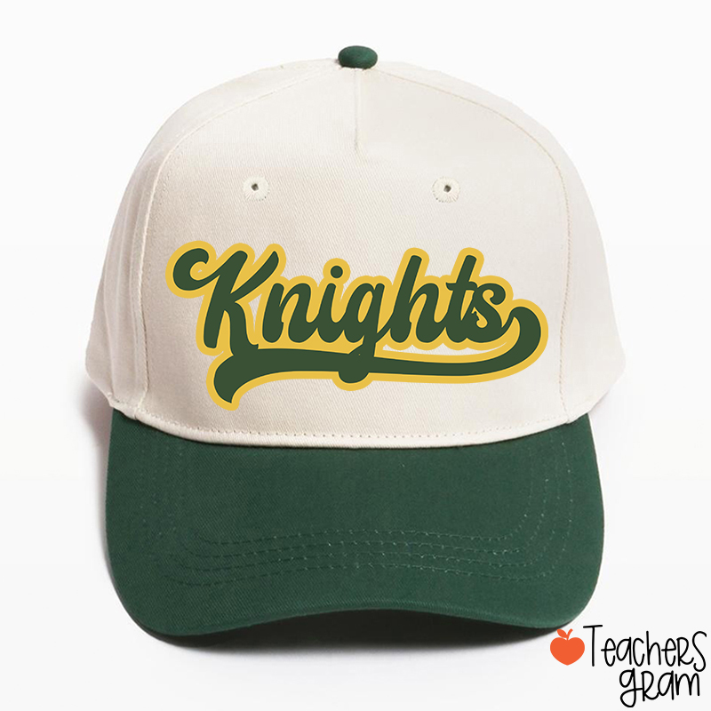 Personalized Mascot School Spirit Contrasting Colors Teacher Baseball Cap