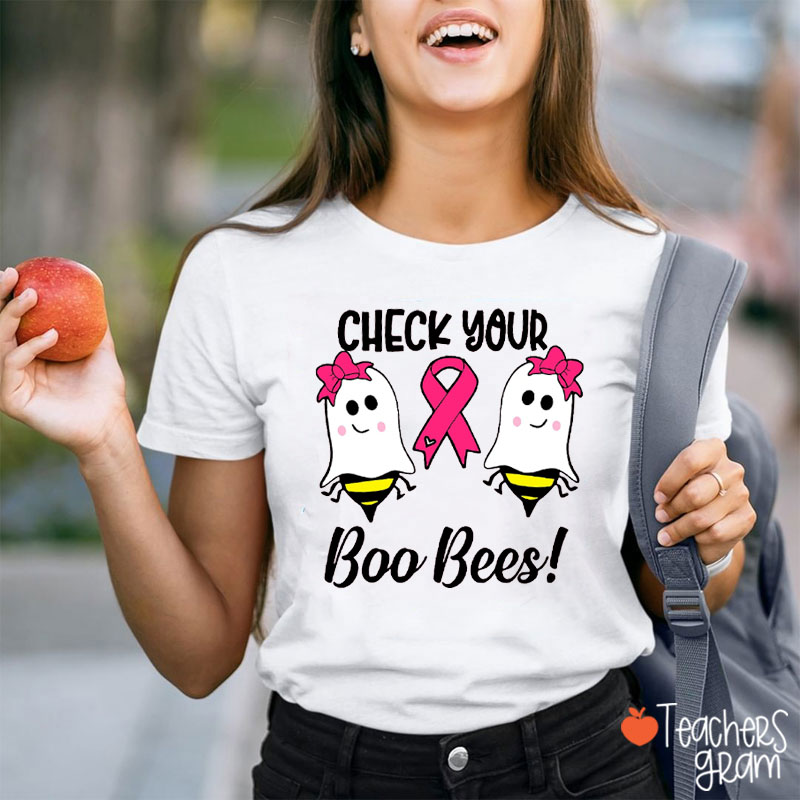 Check Your Boo Bees Teacher T-Shirt