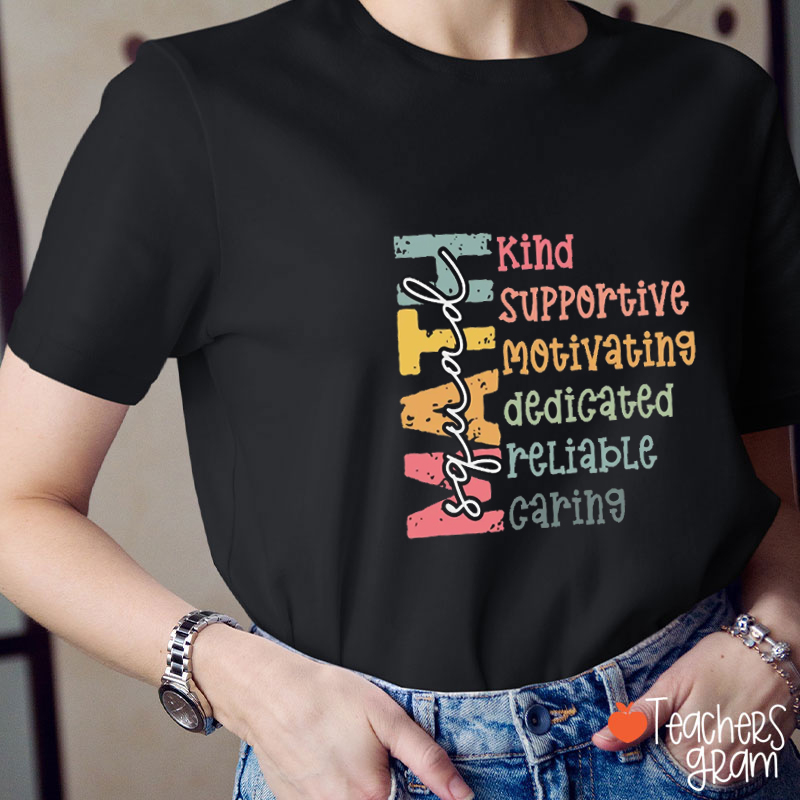 Personalized Subject Kind Supportive Teacher T-Shirt