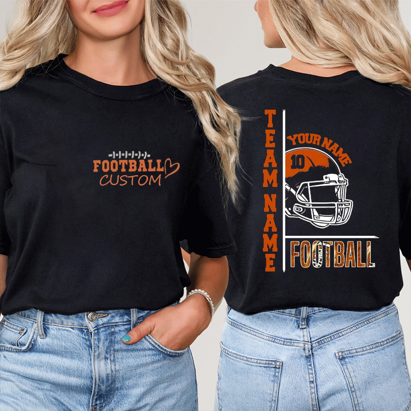 Personalized Team Name Game Day Teacher Two Sided T-Shirt