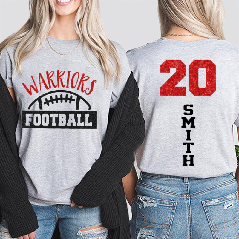 Personalized Mascot Sport And Your Name Game Day Teacher Two Sided T-Shirt