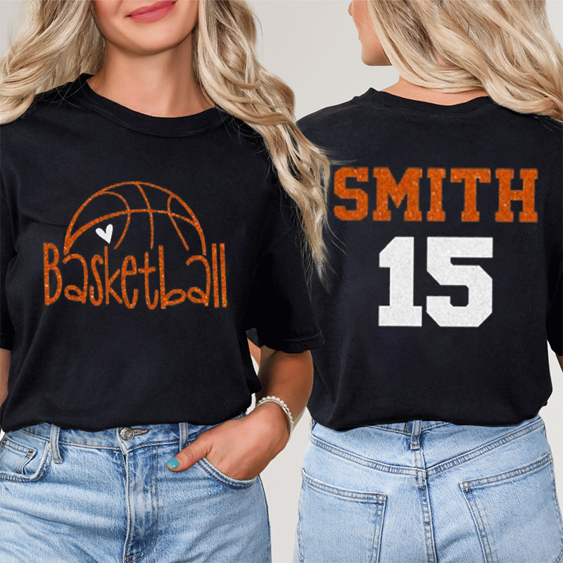 Personalized Sport And Name Game Day Teacher Two Sided T-Shirt