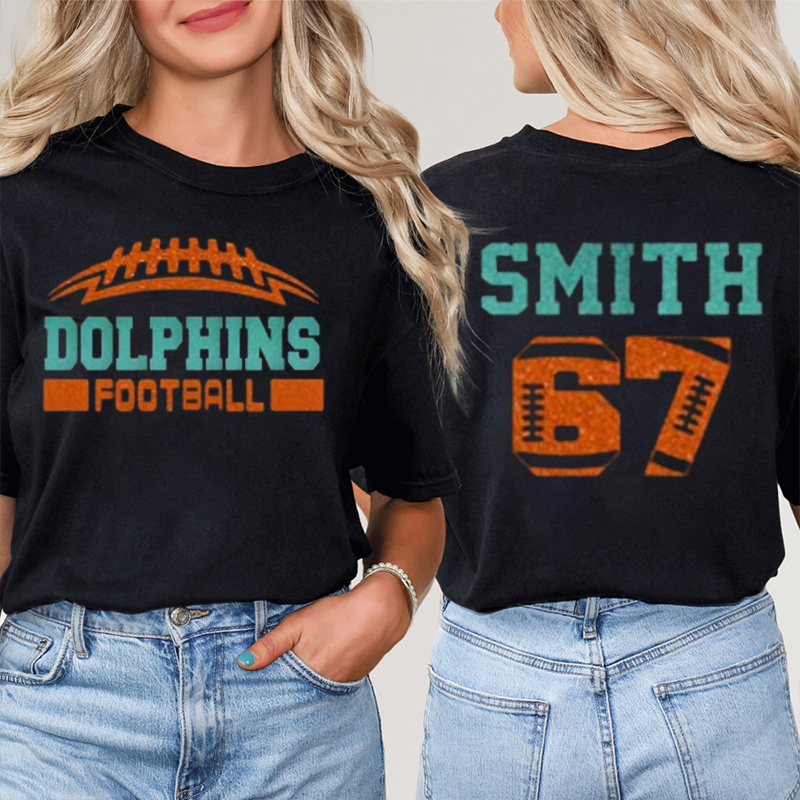 Personalized Mascot Spirit And Sport Game Day Teacher Two Sided T-Shirt