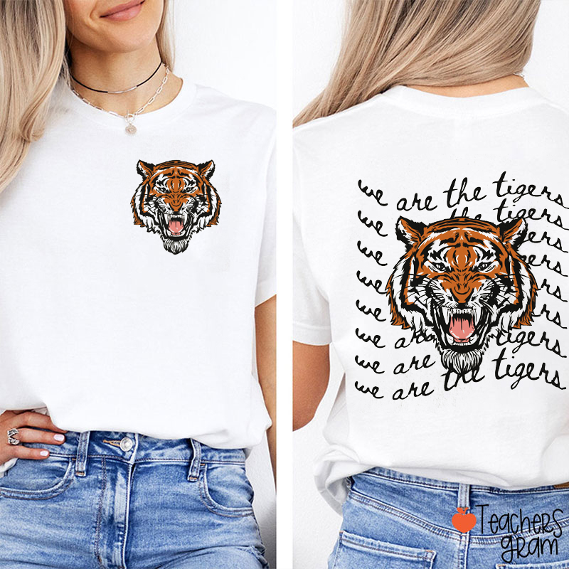 Personalized We Are The Mascot Teacher Two Sided T-Shirt