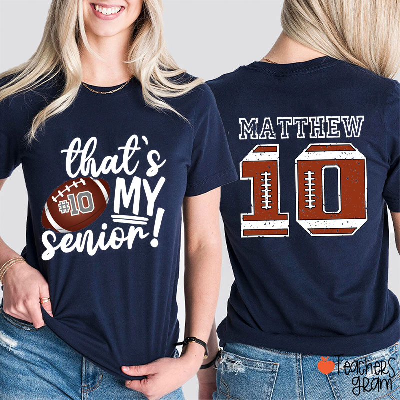 Personalized Sport That's My Game Day Teacher Two Sided T-Shirt