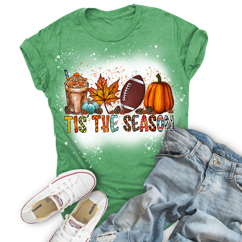 Tis The Season Teacher Printed T-Shirt