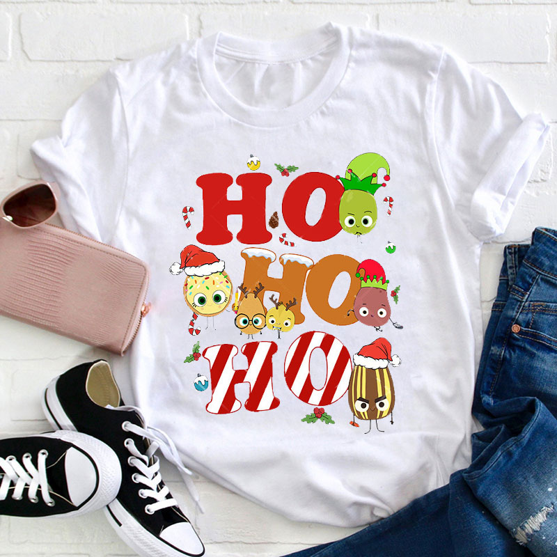 Ho Ho Ho Merry Christmas Teacher T-Shirt
