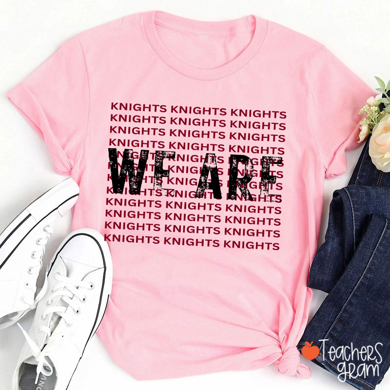 Personalized Mascot We Are School Spirit Teacher T-Shirt
