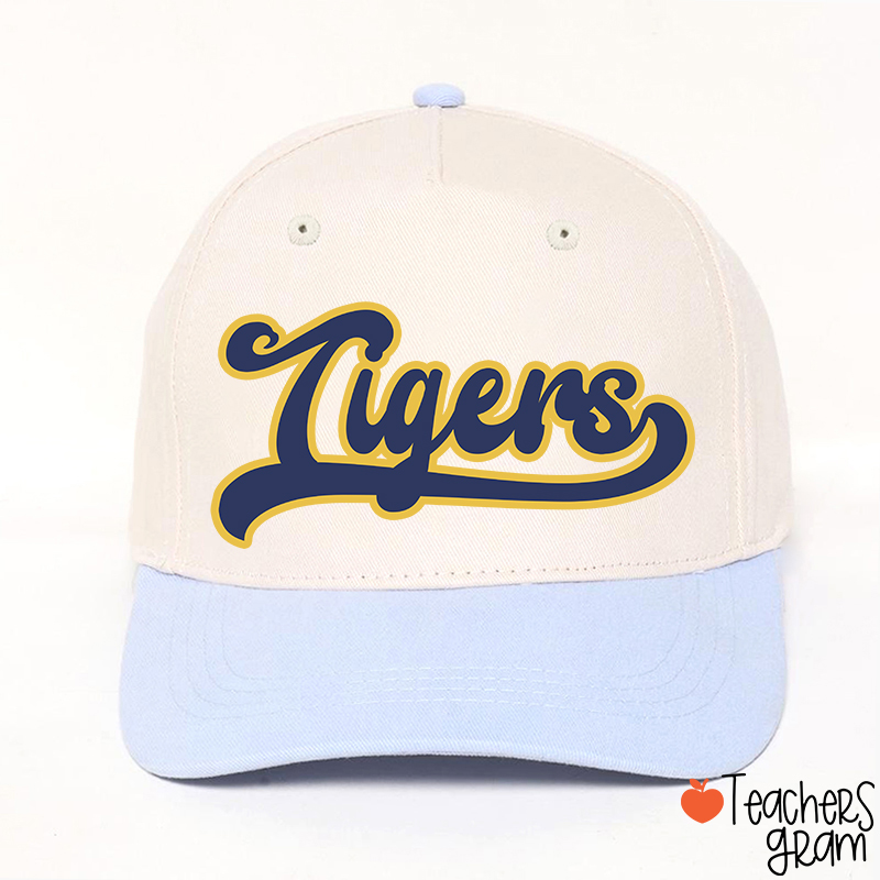 Personalized Mascot School Spirit Contrasting Colors Teacher Baseball Cap