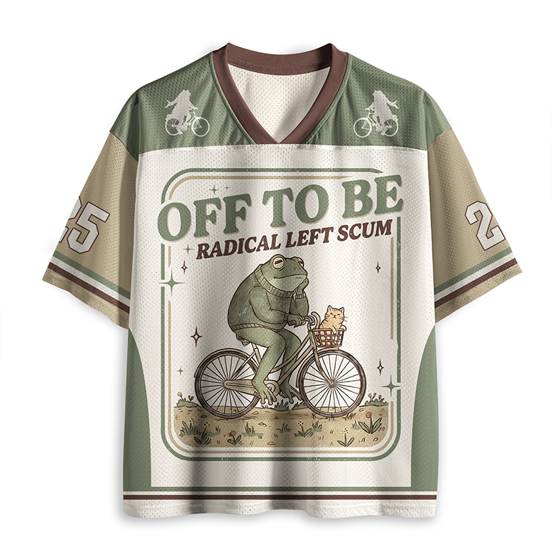 Personalized Off To Be Radical Left Scum Teacher Mesh Jersey