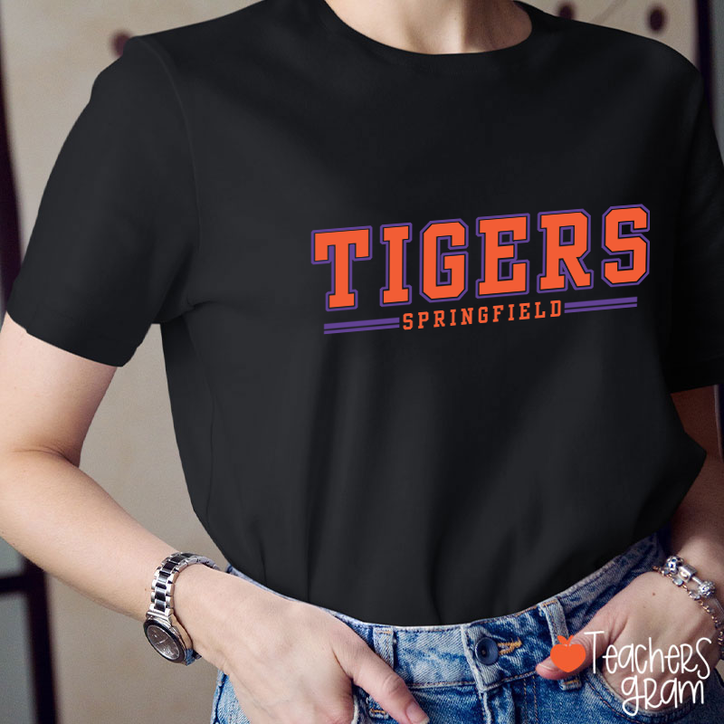 Personalized Mascot And Team Name School Spirit Teacher T-Shirt