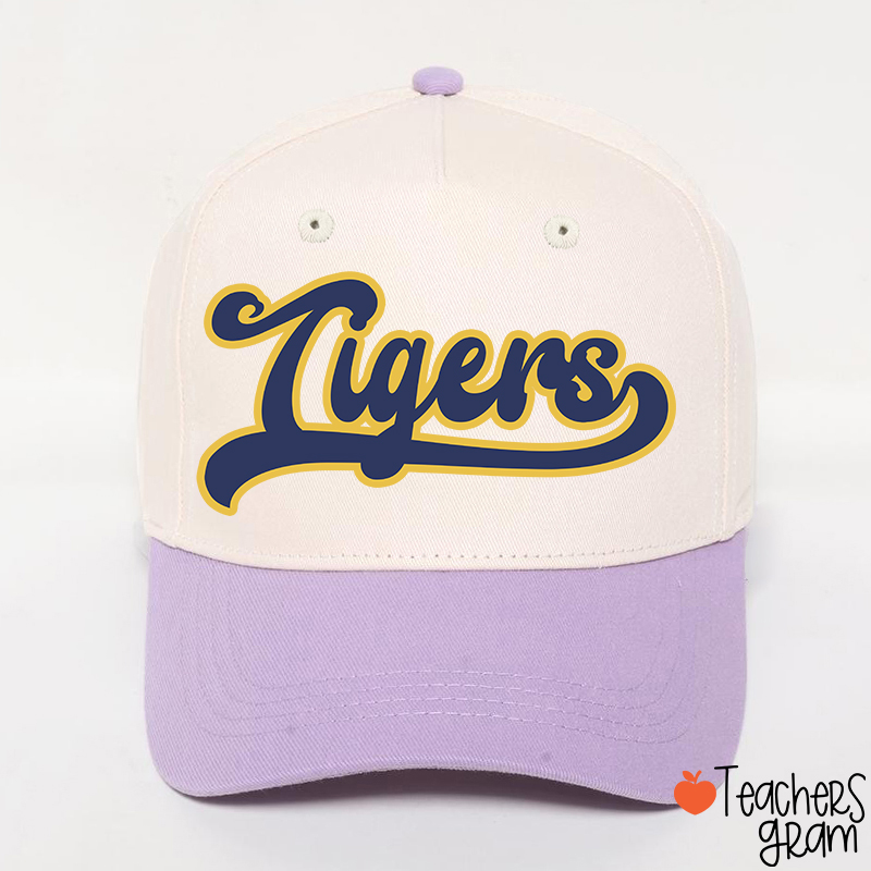 Personalized Mascot School Spirit Contrasting Colors Teacher Baseball Cap