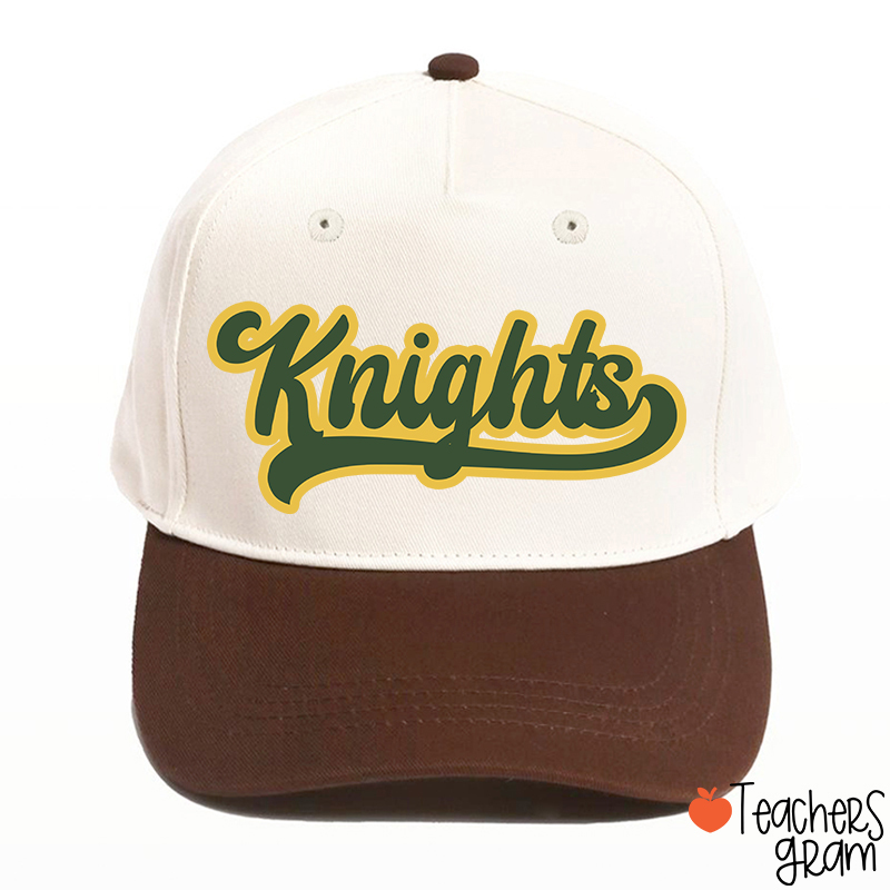 Personalized Mascot School Spirit Contrasting Colors Teacher Baseball Cap