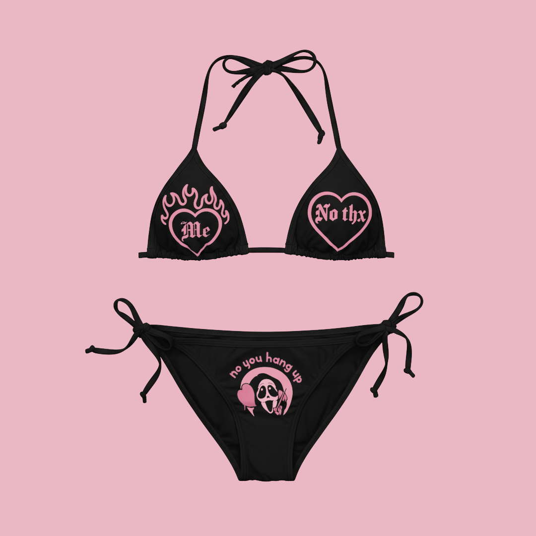 No Thx Me Bikini Set
