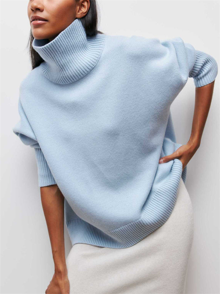 Women's Vogue High Neck Cozy Pullover Sweaters
