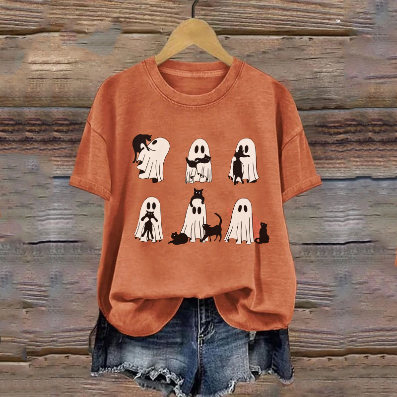 Comfort Colors Cat Ghost T-Shirt