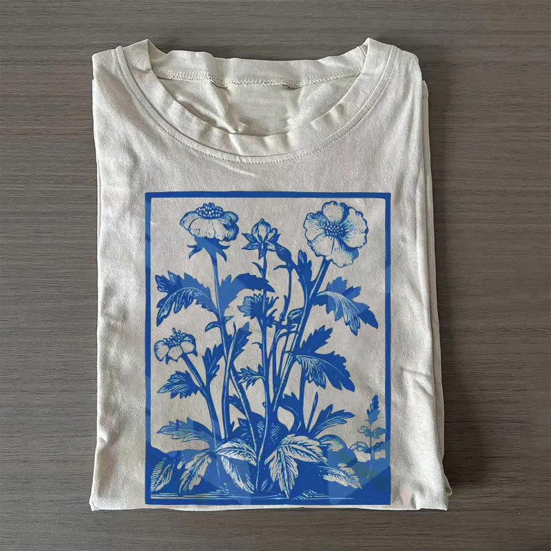Vintage Wildflowers Graphic T-shirt
