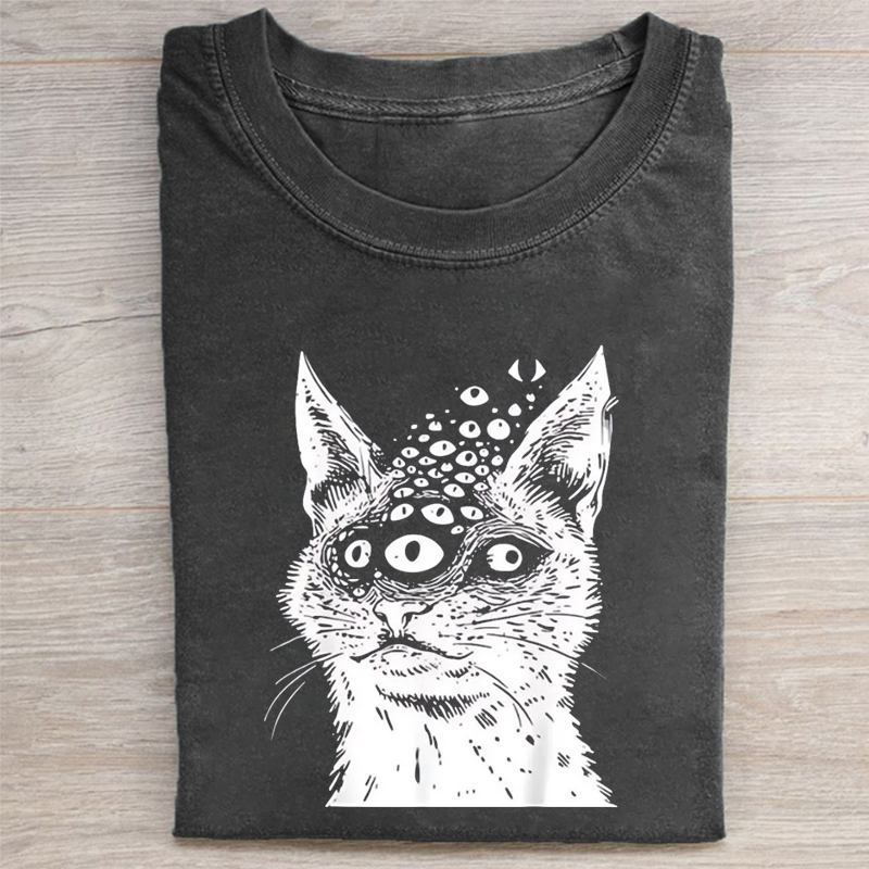 Weirdcore Cat T-shirt