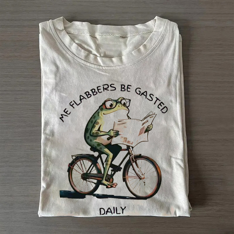 Funny Frog Riding a Bicycle T-shirt