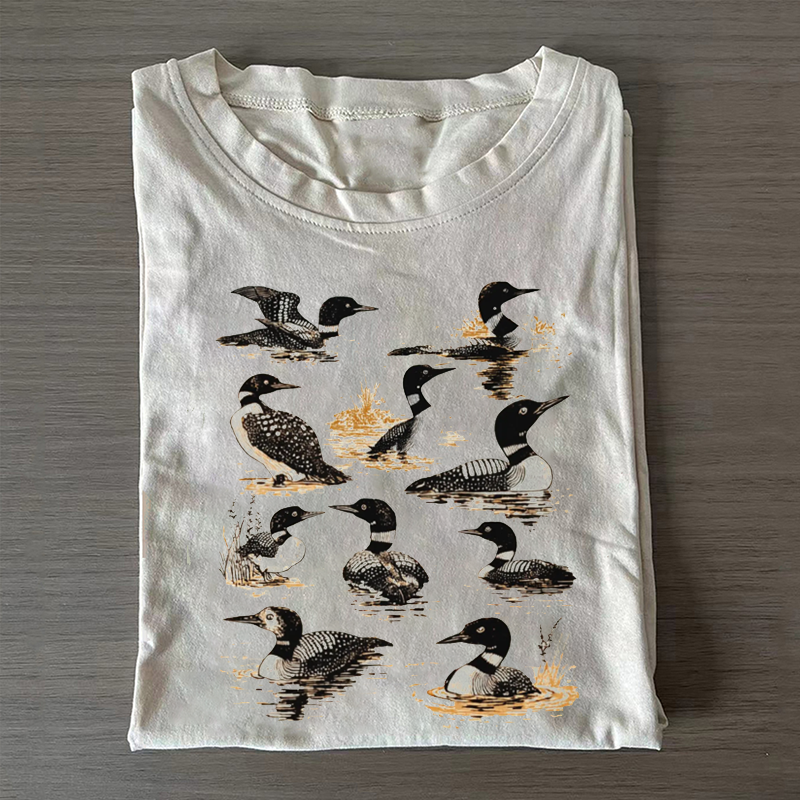 Loons Vintage Tattoo Style T-shirt