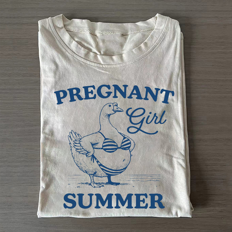 Pregnant Girl Summer T-shirt