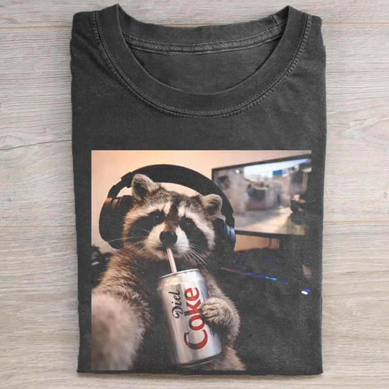 Vintage Raccoon Diet Coke T-shirt
