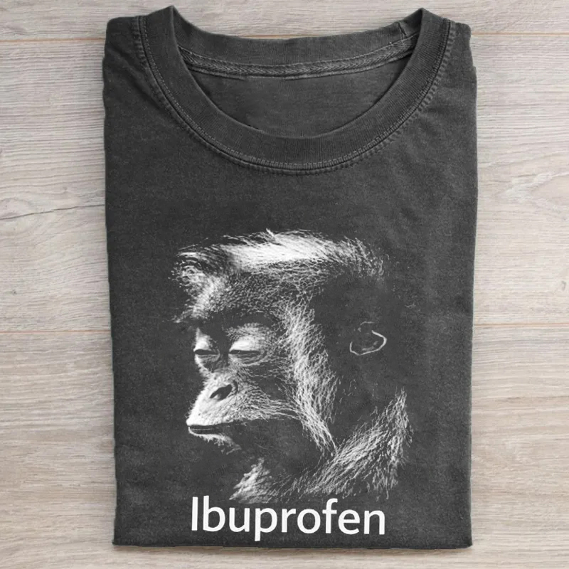 Funny Ibuprofen Monkey Meme T-shirt