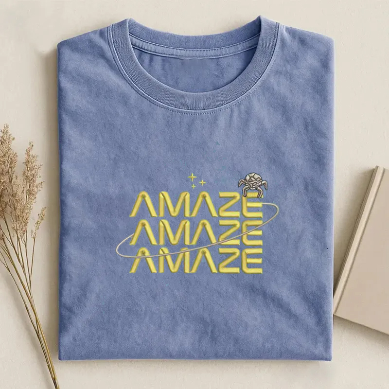 Amaze Amaze Amaze Embroidered T-shirt